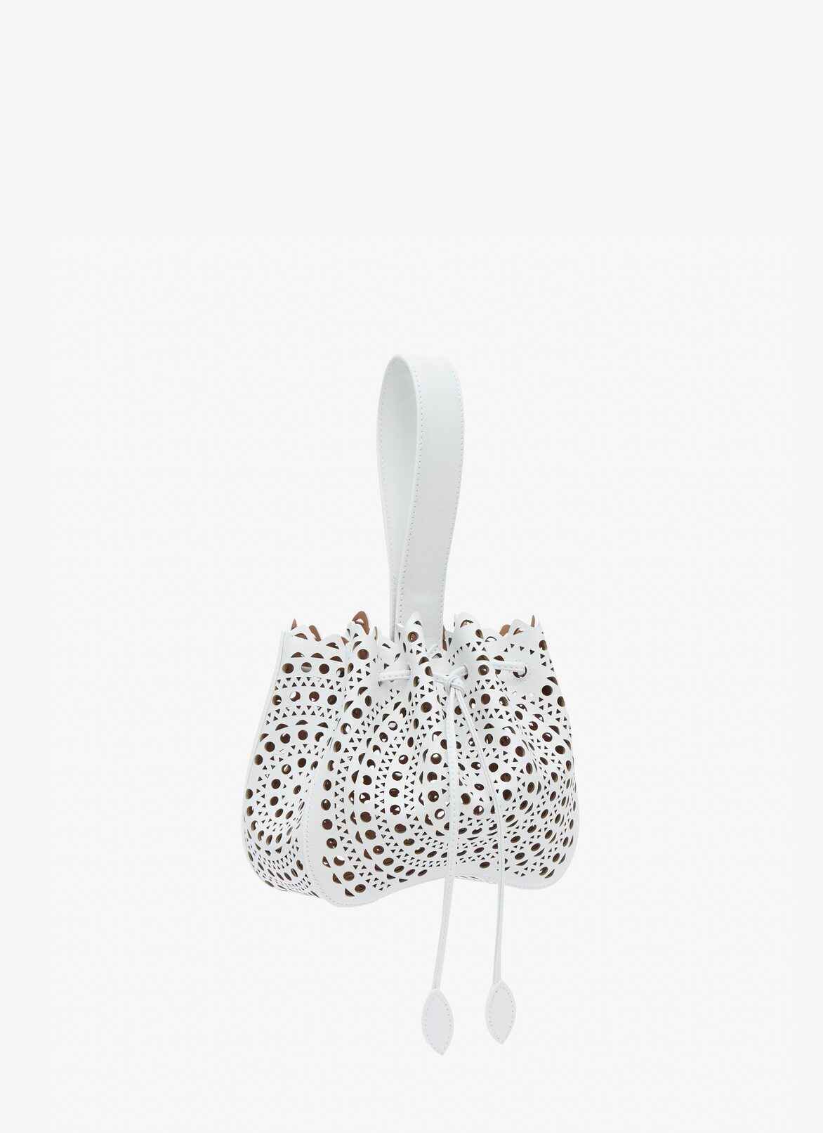 Rose Marie bag in vienne calfskin ALAÏA OPTIC WHITE ROSE MARIE BAG IN VIENNE CALFSKIN